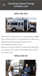 Mobile Screenshot of carolinacustomtransportation.com